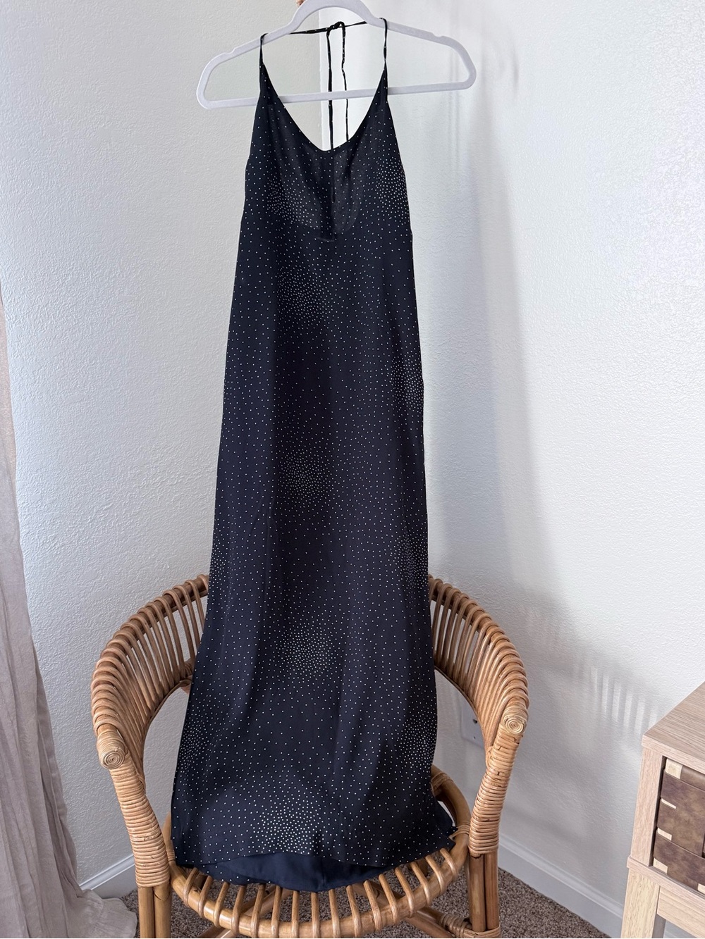 Esprit 90s Micro Dot Halter Dress